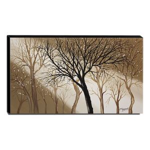 Quadro De Pintura Decorativo Árvores 70X120Cm-1417