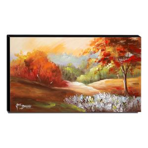 Quadro De Pintura Paisagem 70X120Cm-1506