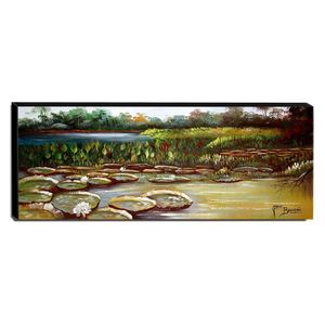 Quadro De Pintura Amazonas 40X105Cm-1614