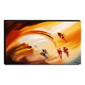 Quadro De Pintura Abstrato 70x120cm-1529