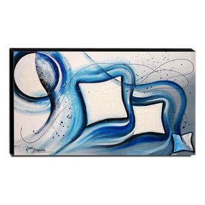 Quadro De Pintura Abstrato 70x120cm-1464