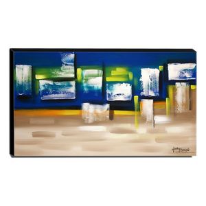 Quadro De Pintura Abstrato 70x120cm-1794