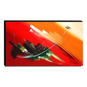Quadro De Pintura Abstrato 70x120cm-1490