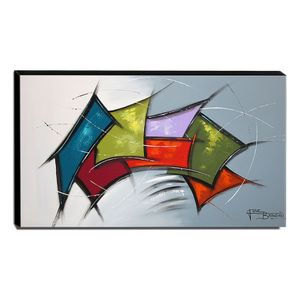 Quadro De Pintura Abstrato 70x120cm-1376