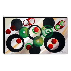 Quadro De Pintura Abstrato 60x105cm-1652