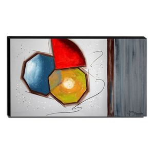 Quadro De Pintura Abstrato 60x105cm-1662