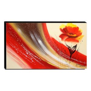 Quadro De Pintura Papoula 70x120cm-1475