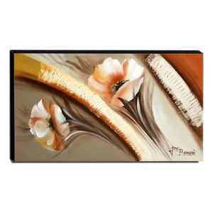 Quadro De Pintura Papoulas 60x105cm-1479