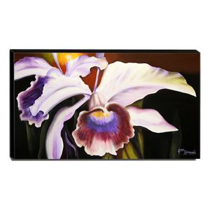 Quadro De Pintura Orquídea 70x120cm-1470