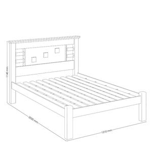 Cama Casal Lavínia Branco Framar Móveis