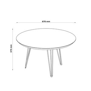 Mesa De Centro Evolution Off-white Patrimar