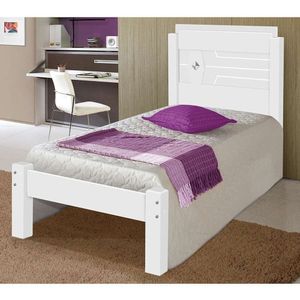 Cama Livia Solteiro Branco/azul/rosa - Carmolar