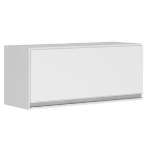 Armário Aéreo Multiuso 60Cm 100% Mdf 01 Porta Branco