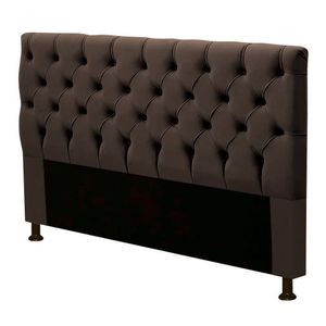 Cabeceira King Size Cristal 195Cm Marrom Chocolate