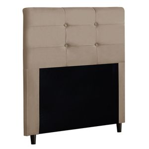 Cabeceira Cama Box Solteiro Luna 90Cm Suede Bege - Abmaza