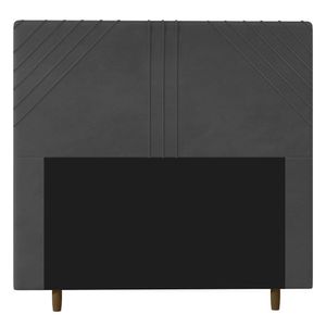 Cabeceira Cama Box Casal Queen Size Lisboa 160Cm Cinza