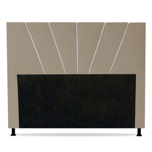 Cabeceira Cama Box Casal King Size Dallas 195Cm Bege