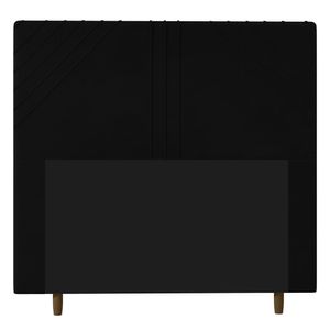 Cabeceira Cama Box Casal Lisboa 140Cm Corano Preto - Abmaza