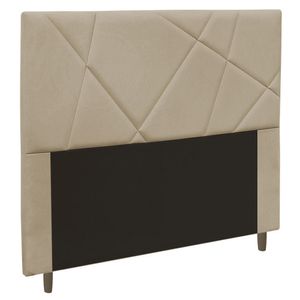 Cabeceira Cama Box Casal Mali 140Cm Suede Bege - Abmaza