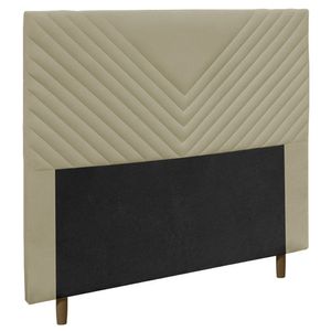 Cabeceira Cama Box Casal King Size Viena 195Cm Bege