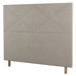 Cabeceira Cama Box Solteiro Cairo 90cm Suede Bege - Abmaza