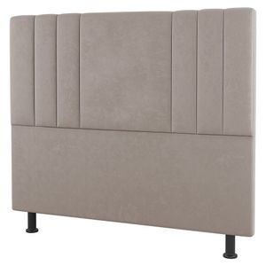 Cabeceira Cama Box Casal Queen Size Grace 160cm Suede Bege