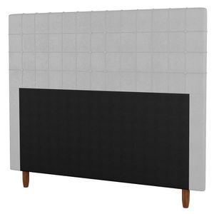 Cabeceira Cama Box Casal King Parisis 195cm Sintético Branco