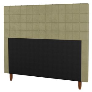 Cabeceira Cama Box Solteiro Parisis 90cm Linho Bege - Abmaza