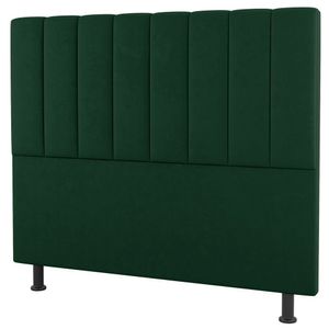 Cabeceira Cama Box Solteiro Cora 90cm Suede Verde - Abmaza