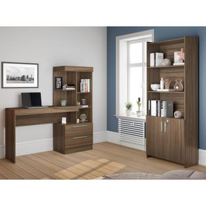 Conjunto Para Escritório 2 Peças Com Mesa E Armário