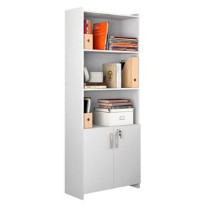 Armário Para Escritório Office Branco Branco New