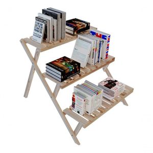 Escada Para Livros Pinus Organizadora Multiuso