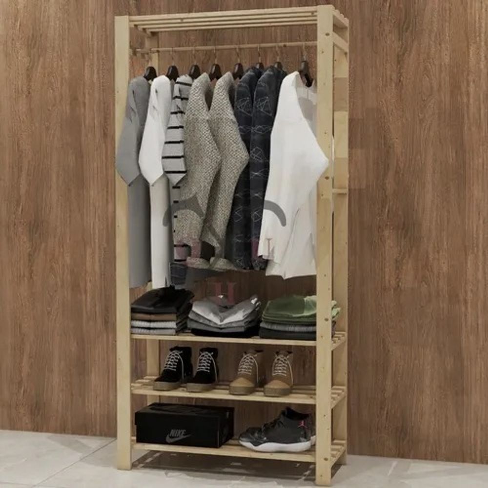 Organizadora 4 Prateleiras Plantas  Moderno Pinus