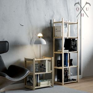 Combo Organizador Para Area Expositor Em Madeira Pinus