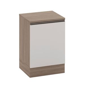 Balcão Com Tampo 58cm 1 Porta Etna Carvalho Oak/off White