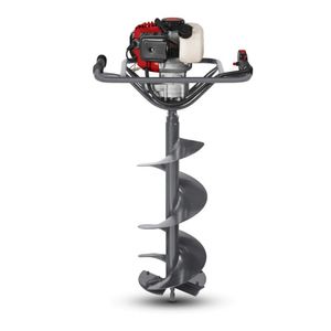 Perfurador De Solo A Gasolina Com Broca 20cm Bps-52 Branco Motores Acácia/vermelho