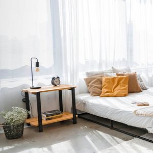 Sapateira Banco Laguna 2 Prat 52,6ax60lx42p Em Madeira Cor Preto E Mel