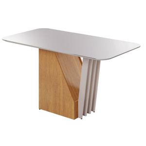 Mesa De Jantar Harpa Jcm Movelaria Off White 1,20 M