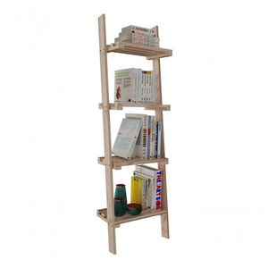 Armário Estilo Escada P/ Cozinha Modelo Escada 4 Prateleiras Pinus