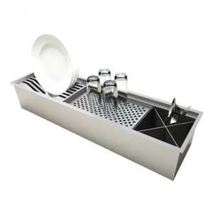 Escorredor Em Inox Escorre+B46:B75R Acetinado Escovado