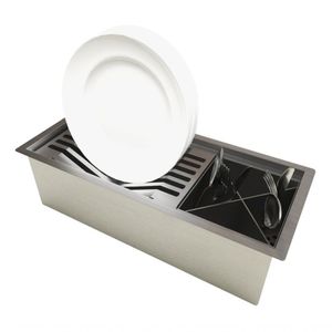 Escorredor Escorredor Embutida Moderno Em Inox Para Taças