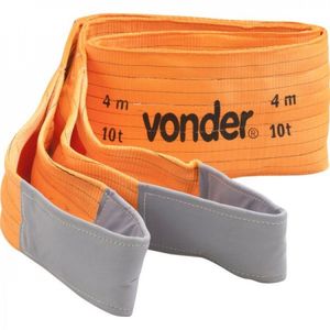 Cinta Para Elevação De Carga 7:1 40 M 10 Toneladas Ce 1040 Vonder Laranja