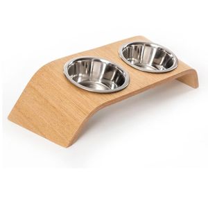 Comedouro Duplo Madri Wood4pet