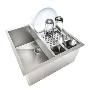Conj.Cuba 40X40 Cozinha Canal Escorredor 42,5Cm Cozinha