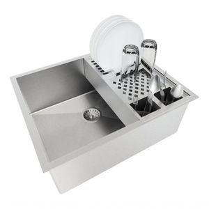 Combo Cuba 50X40 Cozinha Canal Calha Escorredor Organizadora
