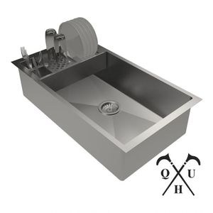 Cuba 70X40 Cozinha Calha Escorredor Com Válvula