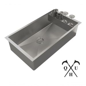 Cuba Quadrada Em Inox C/ Escorredor Para Louça 70X40