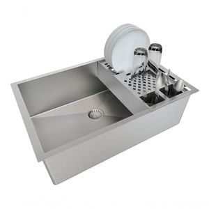 Conj.Cuba 60X40 Aço Calha Canal Escorredor 55Cm Cozinha