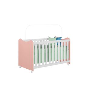 Berço Padrão Americano Mini Cama Cristal Laterais Fixas