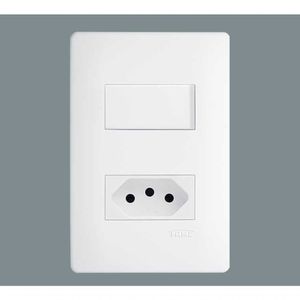 Conjunto 1 Interruptor + 1 Tomada 16a - Habitat Fame